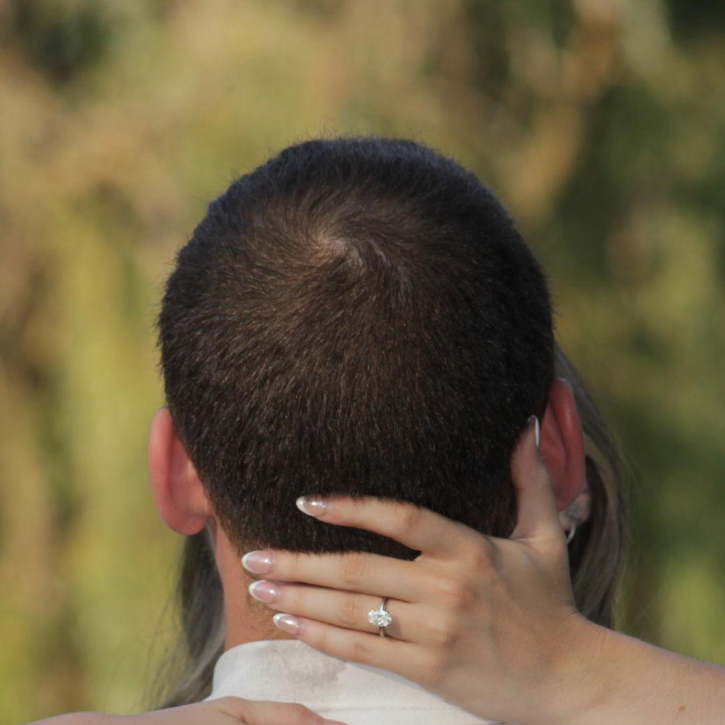 My beautiful Ring. Brayden picked everything out and designed the wedding band ( which i am so excited to be able to officially wear soon).