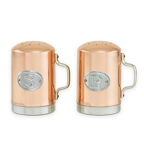 Old Dutch International Copper Stovetop Salt and Pepper Shaker Set