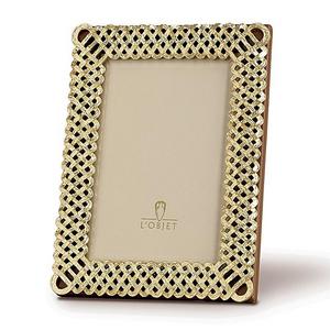 L'Objet "Gold Braid" Frame, 5" x 7"