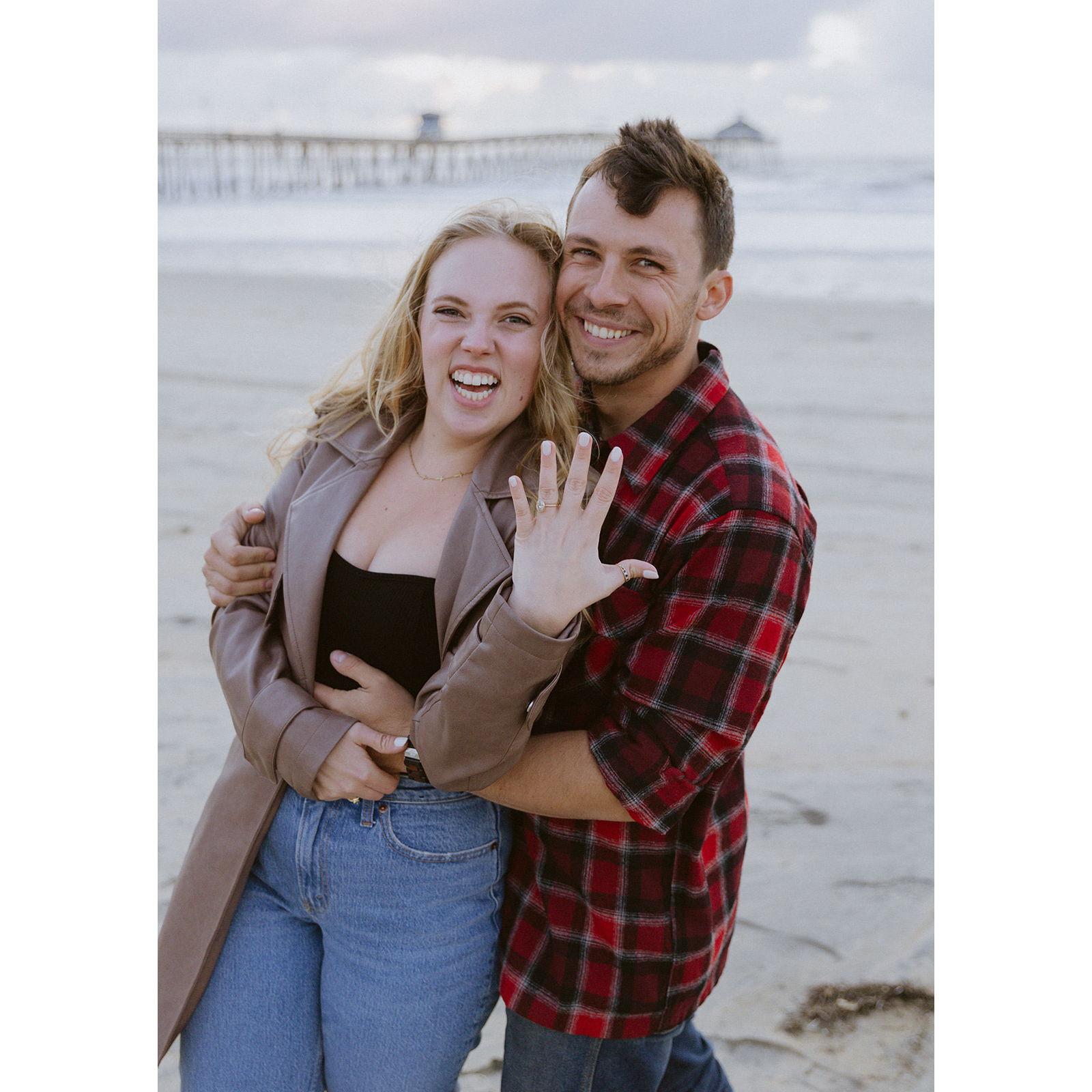 After I said "YES!" to Shane's proposal, he surprised me again with a photoshoot on the beach.