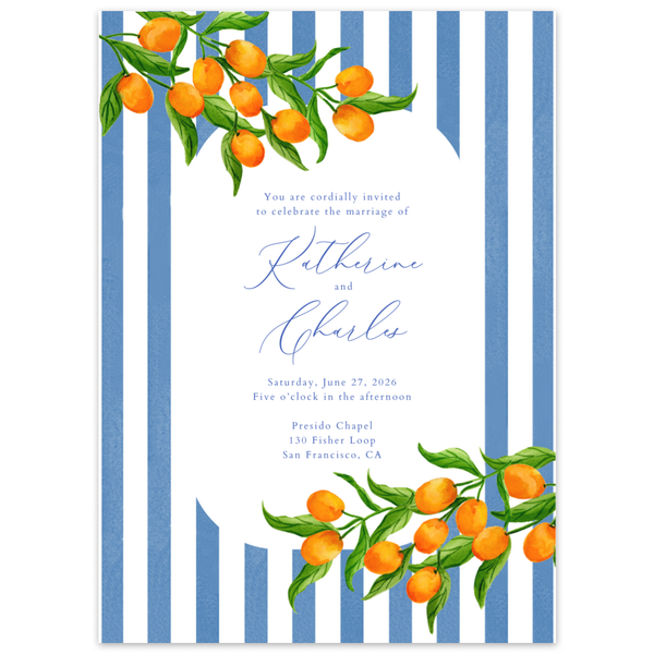Tropea Classic | Denim Blue | Zola Wedding Invitations