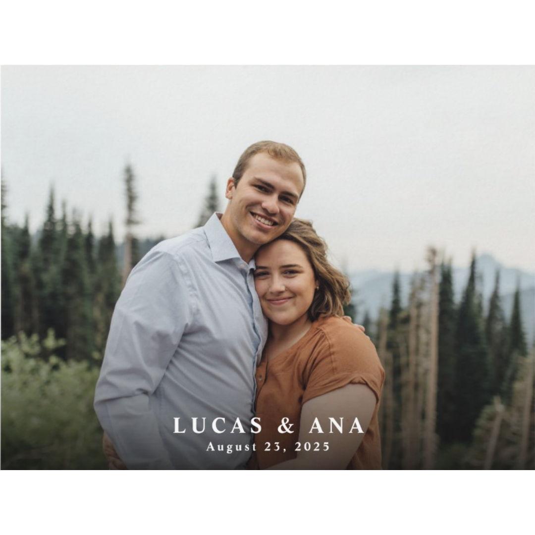 Our invite (since some of the invites got damaged in the mail).