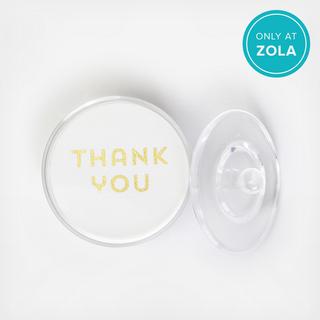 Chatsworth Thank You Foil Coaster, Set of 100