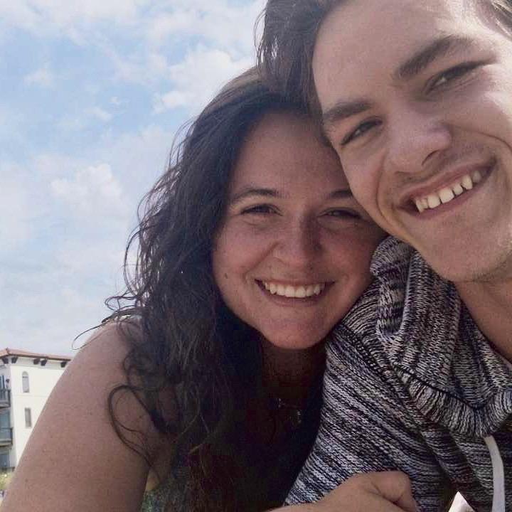 Our first photograph ever as a couple.
