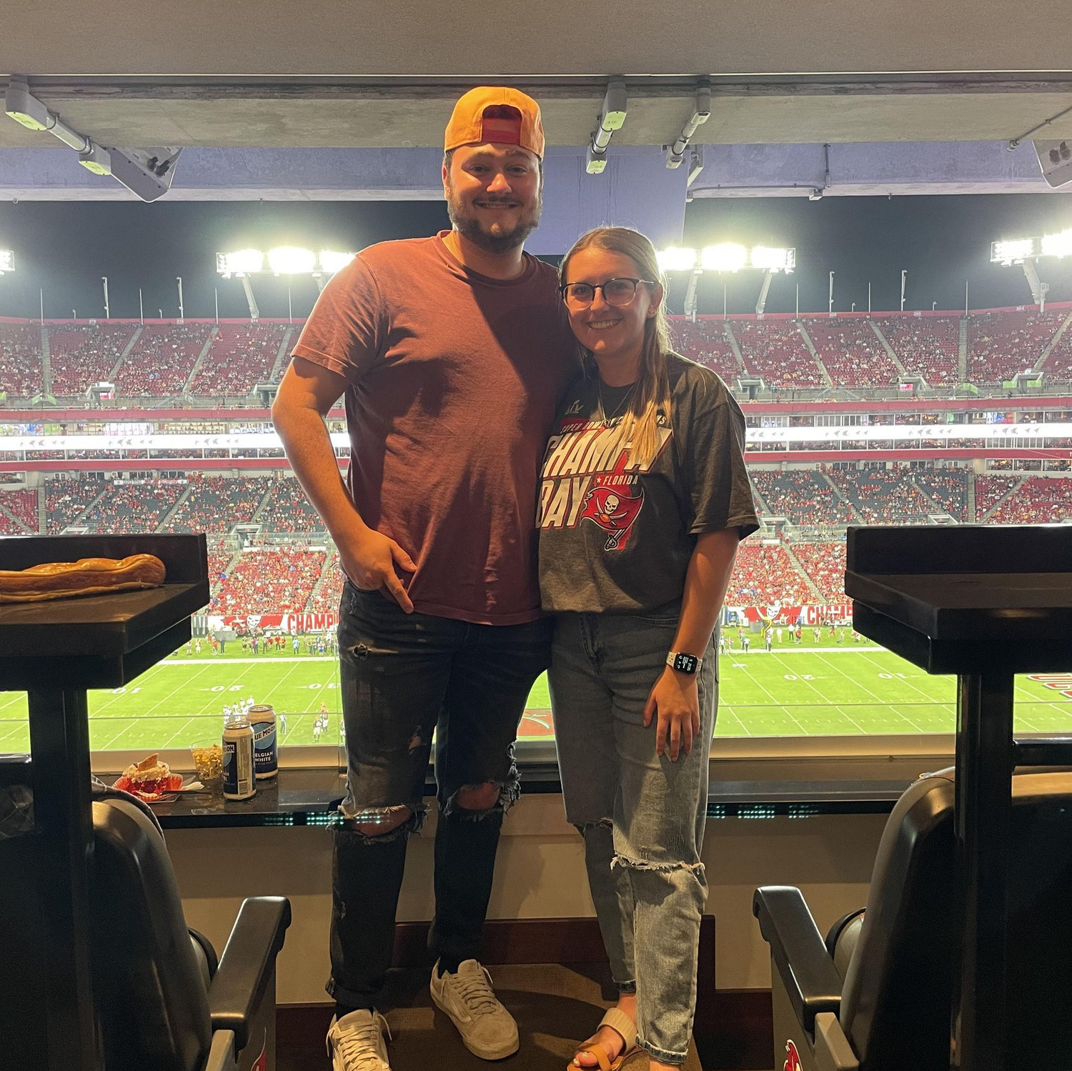 An amazing evening at Tampa Bay Buccaneers game!