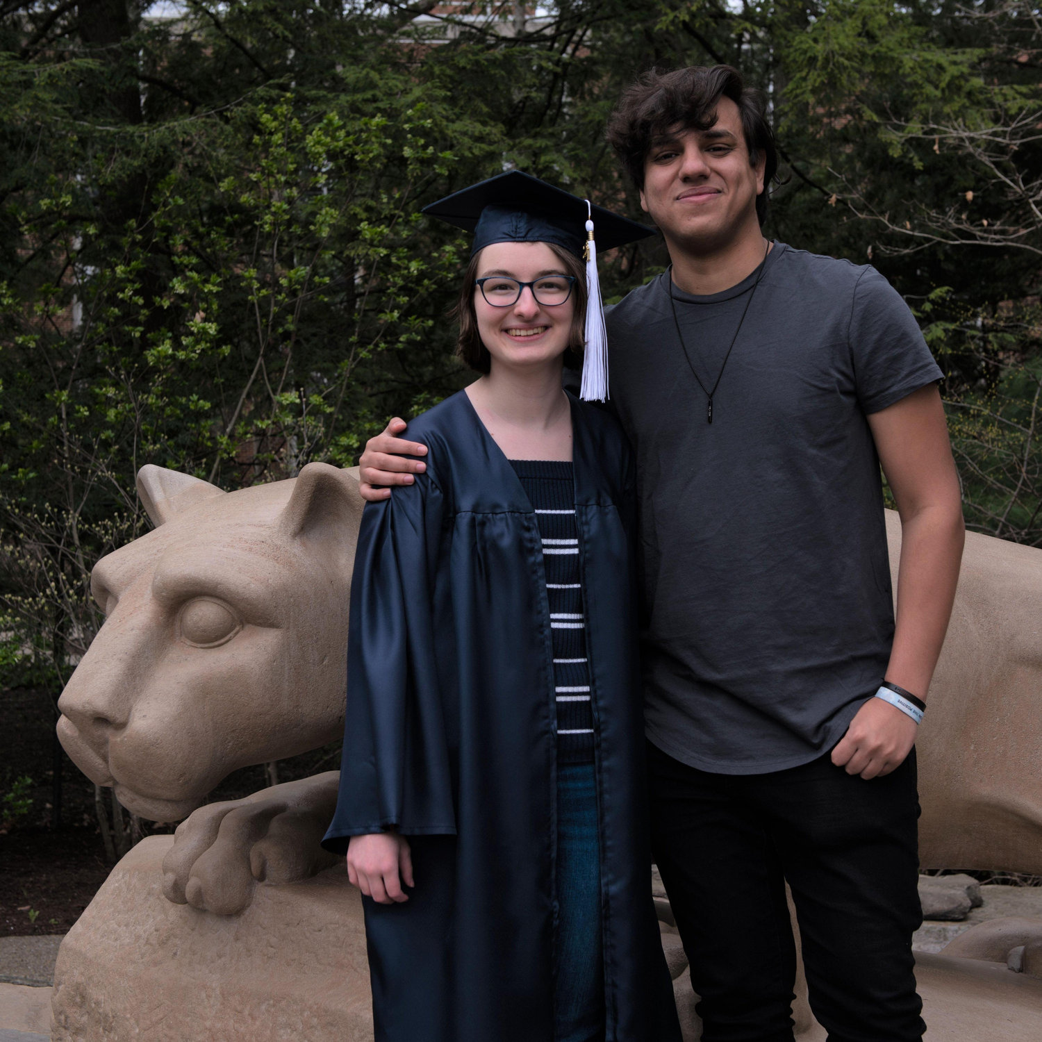 My graduation (featuring the Penn State Nittany Lion)!