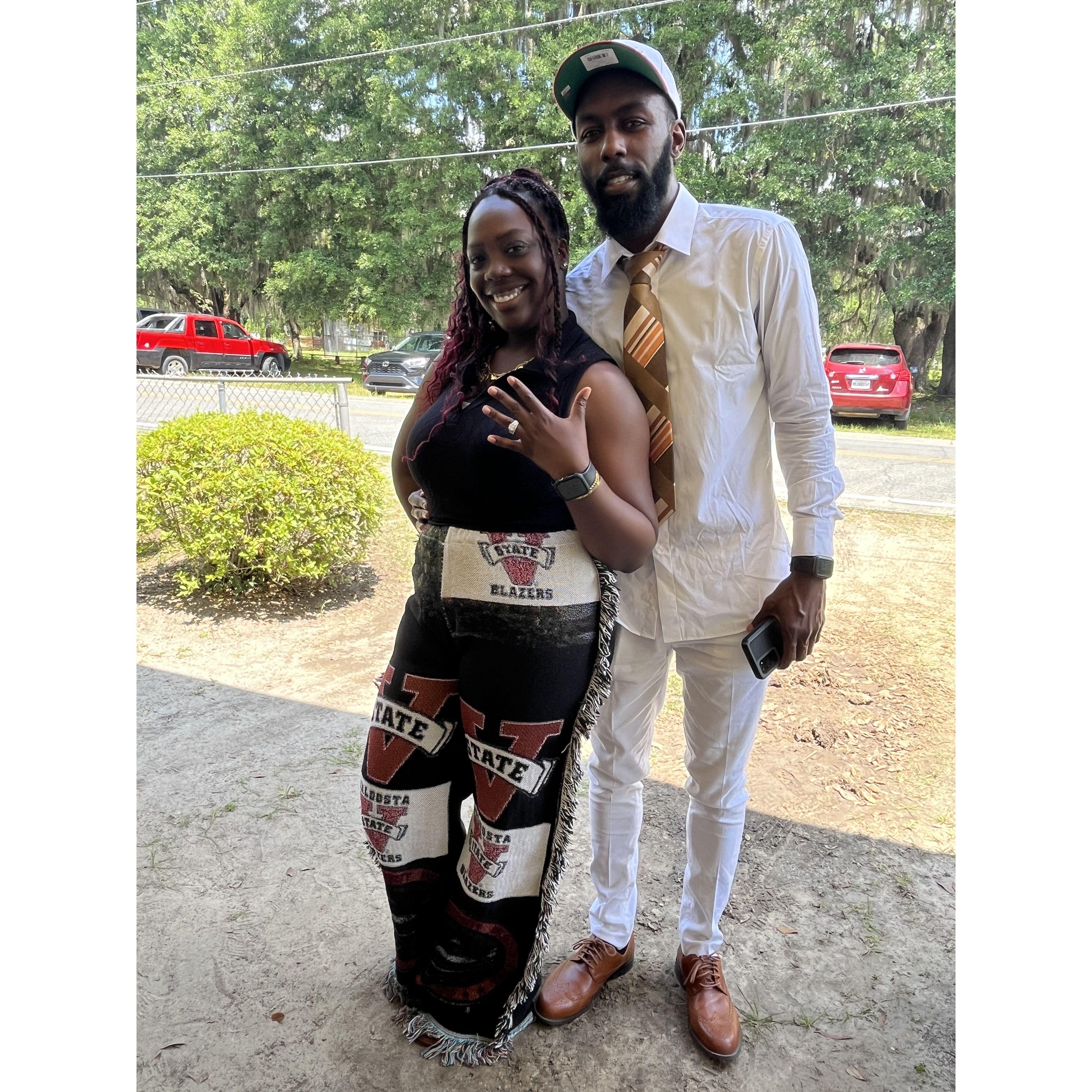 The day we became engaged (May 2024)