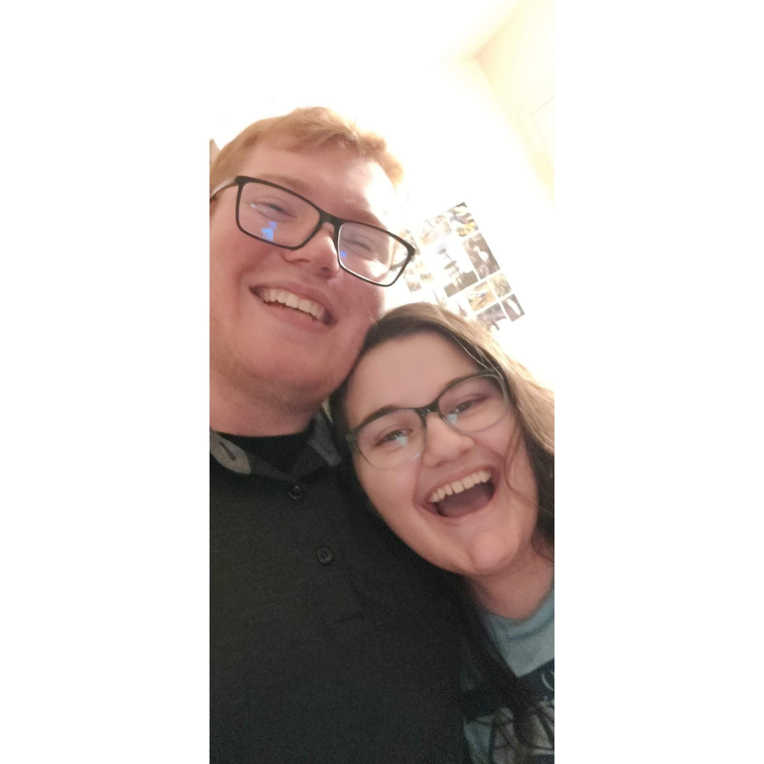 The first photo (of many) that we took together! :)