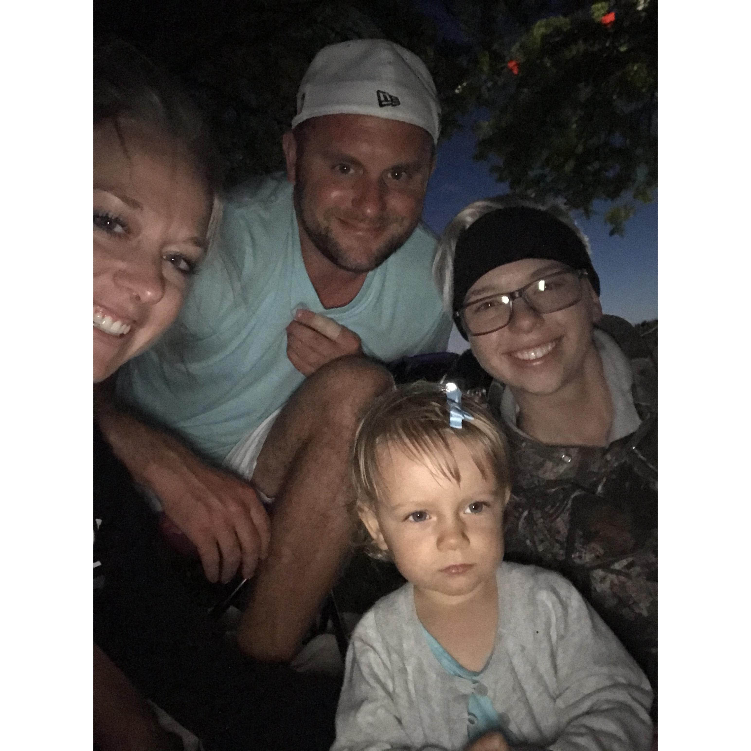 Watching Fireworks in Algonac