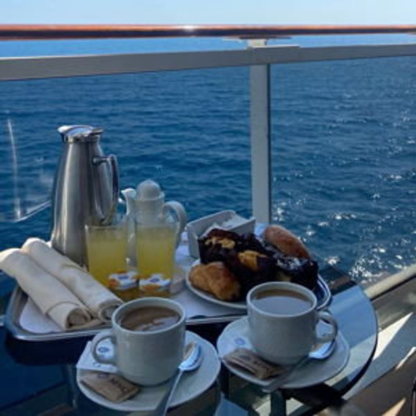 Breakfast on Our Balcony