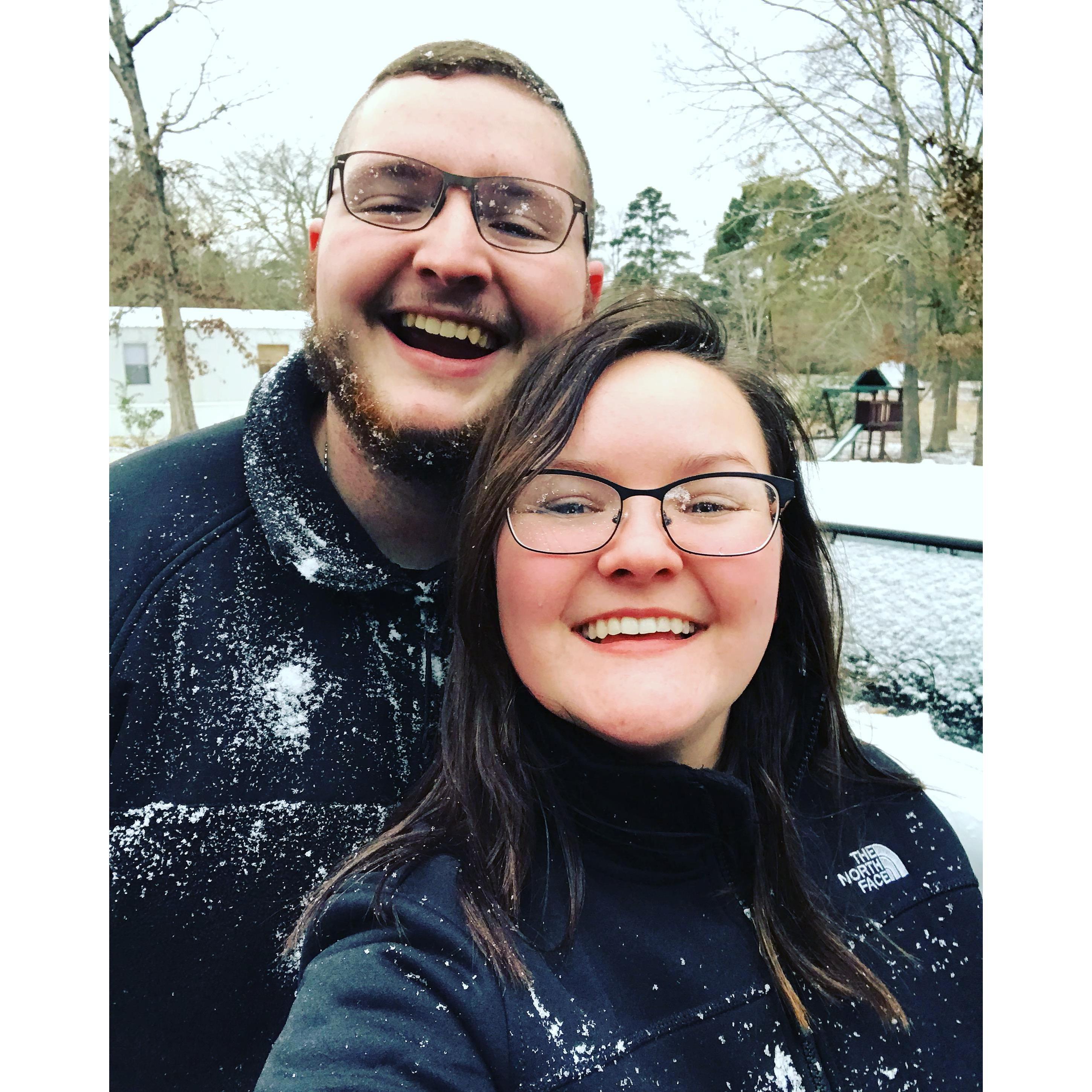Our first snow day together!