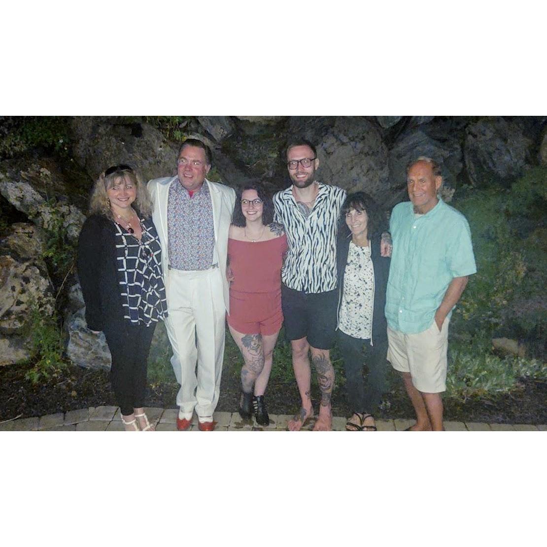 The Welcome Dinner: Michele, Larry, Sara, Tyler, Colleen, and Bill.