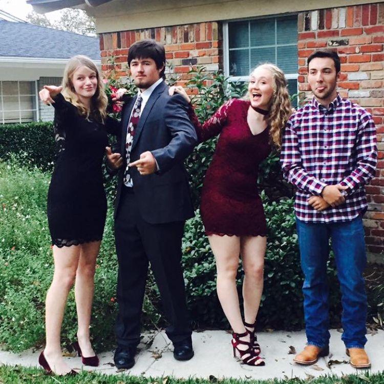 Our first dance was our senior year homecoming dance!
