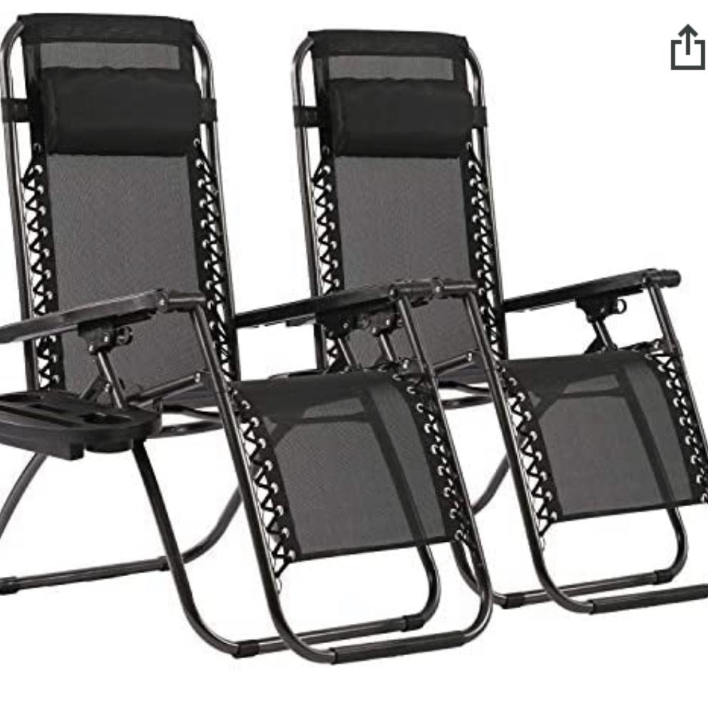 Zero Gravity Chairs Patio Chairs Lawn Chairs Patio Set of 2
