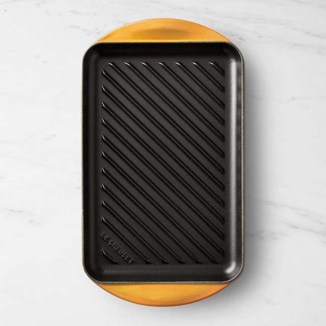 Le Creuset Enameled Cast Iron Skinny Grill, Nectar