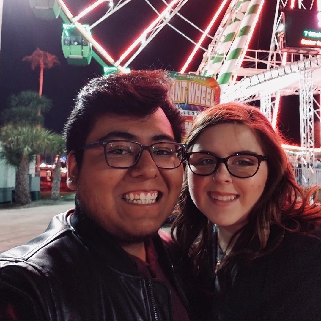 Our first Valentine's Day.