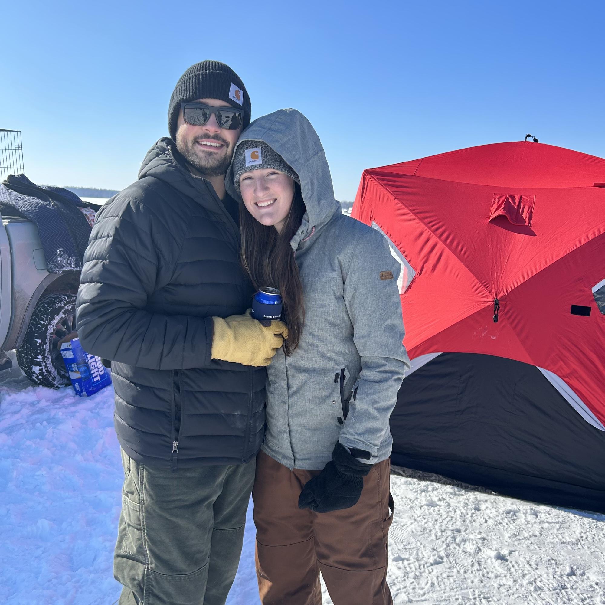 February 25, 2023 - Ice Fishing in Pound, WI