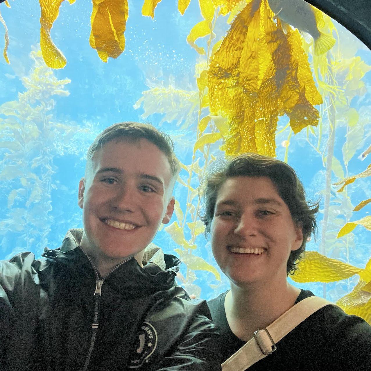 Visiting Monterey Bay Aquarium.