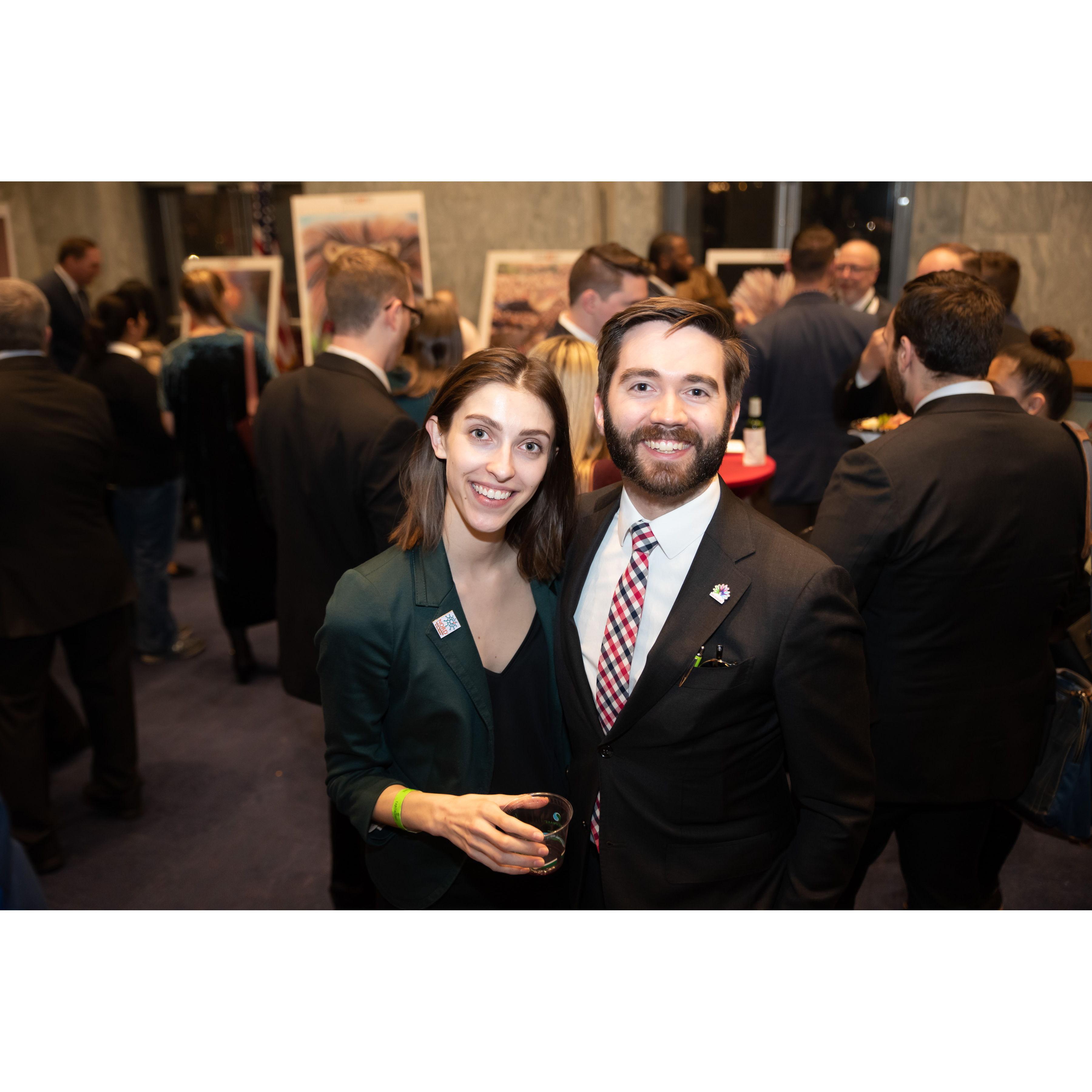 Probably the first photo of the two of us— taken at a Rare Disease Day event on Capitol Hill.