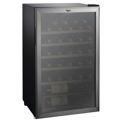 Whirlpool 35 Bottle 3.6 Cu. Ft Wine Fridge-Stainless Steel-JC-103EZ