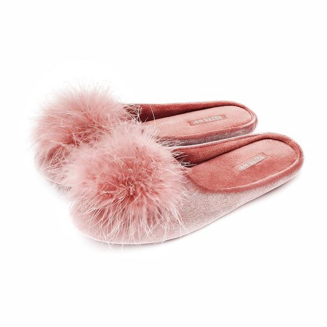 BCTEX COLL Women's Cozy Velvet Memory Foam House Slipper, Ladies Fuzzy Bedroom Slipper Non-slip Sole