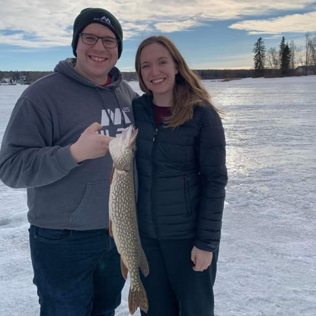 Now that's a BIG fish! Ice fishing, Winter 2022