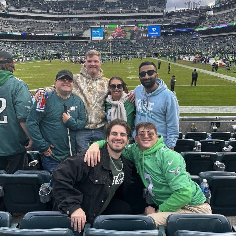Thanks for the great seats Mom Mom, Go Birds!