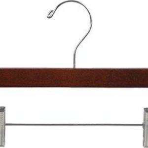 Pant Hanger with Adjustable Cushion Clips