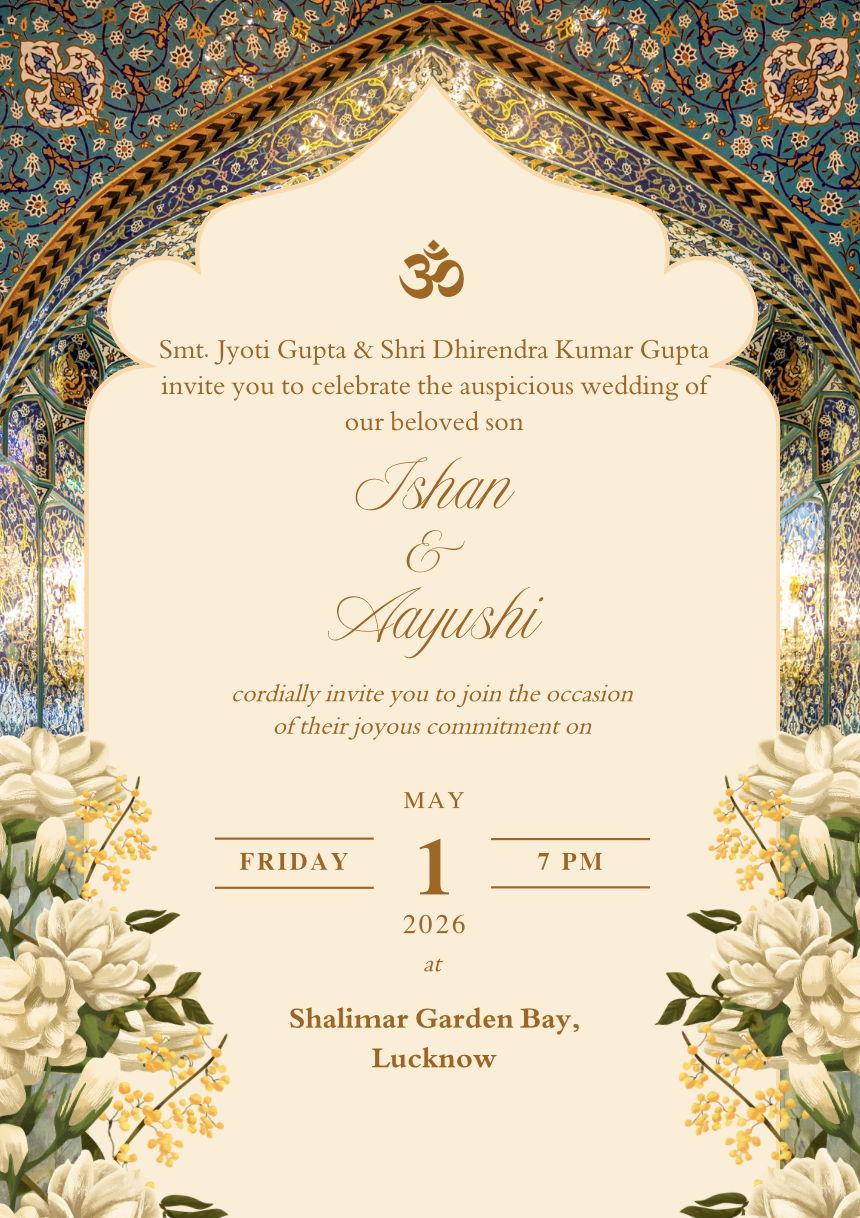 The Wedding Website of Ishan Gupta and Ayushi Gupta