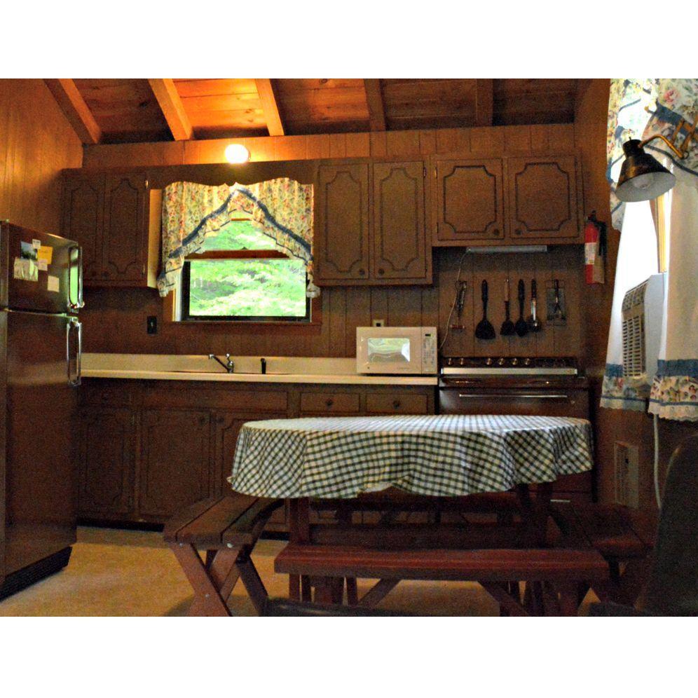 Closer look at one of the kitchens