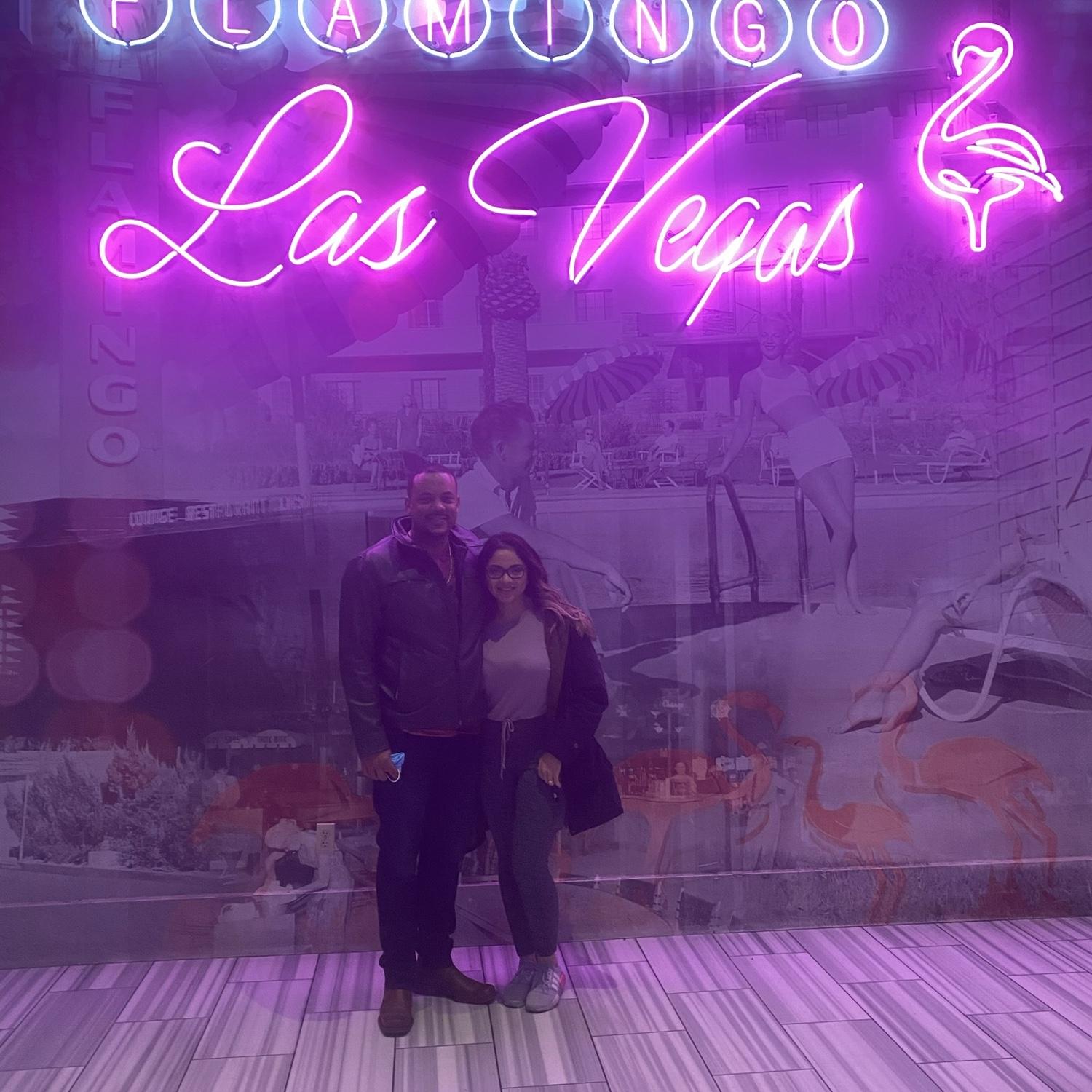 Our first trip together was to La Vegas!