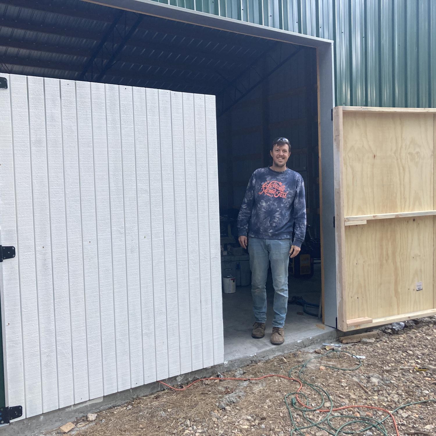 Nathan building some barn doors!!
