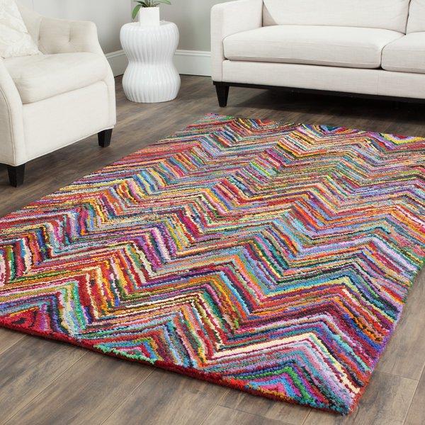 Barnes Hand Tufted Multi-Colored Area Rug