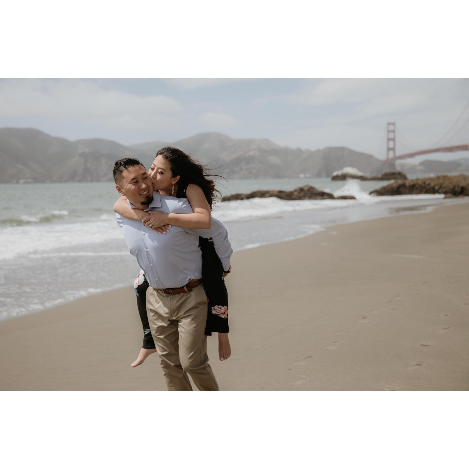 Our SF engagement shoot at Baker Beach
