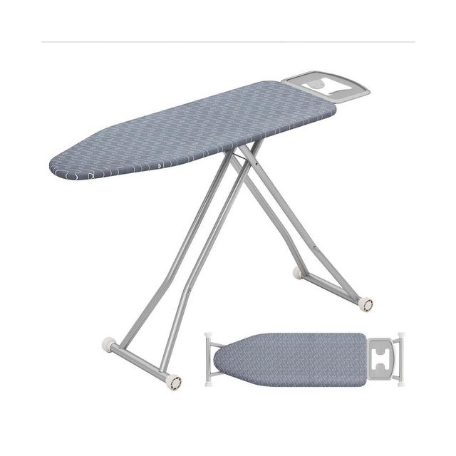 47" x 15" Iron Board with Removable Silver-coated Cover & Heavy-duty Steel Frame