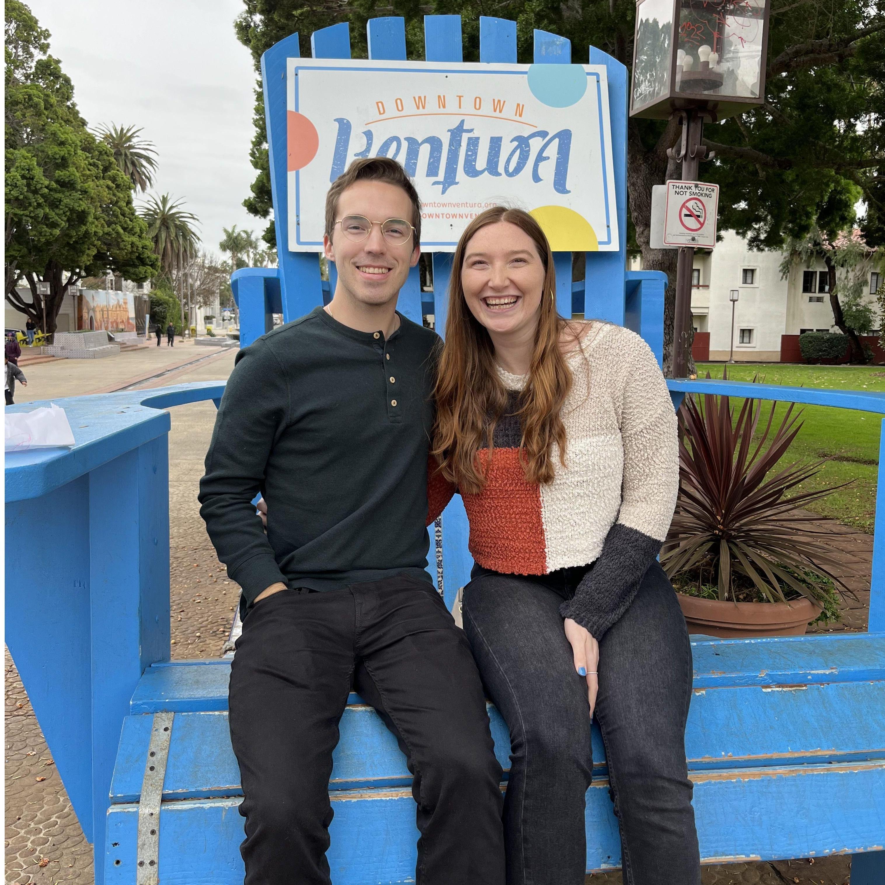 Our first road trip and Solis' first time seeing Troy's hometown and parents - Oxnard/Ventura, January 2023