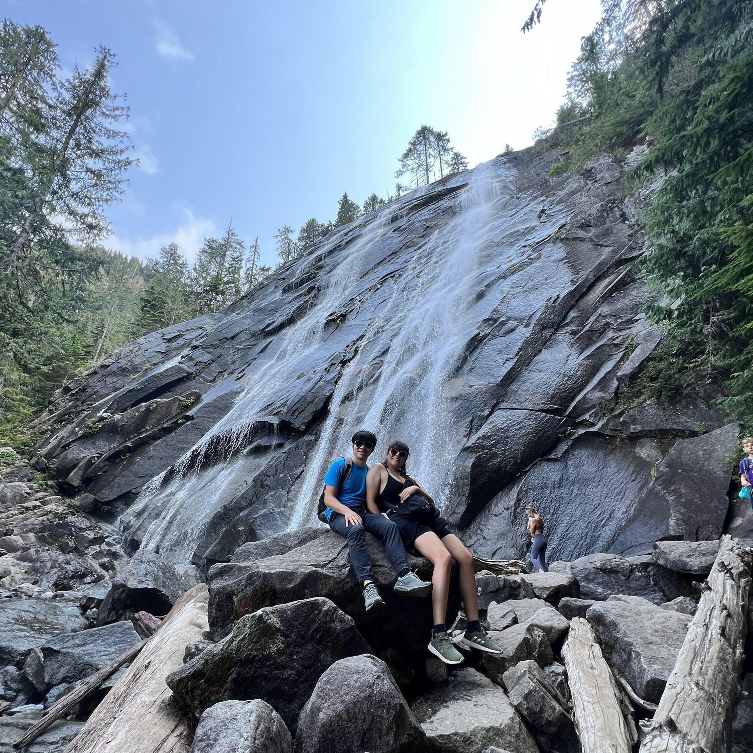 Hiking and traveling