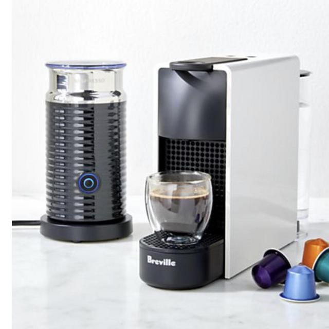 Nespresso by Breville Essenza Mini White Espresso Maker Bundle