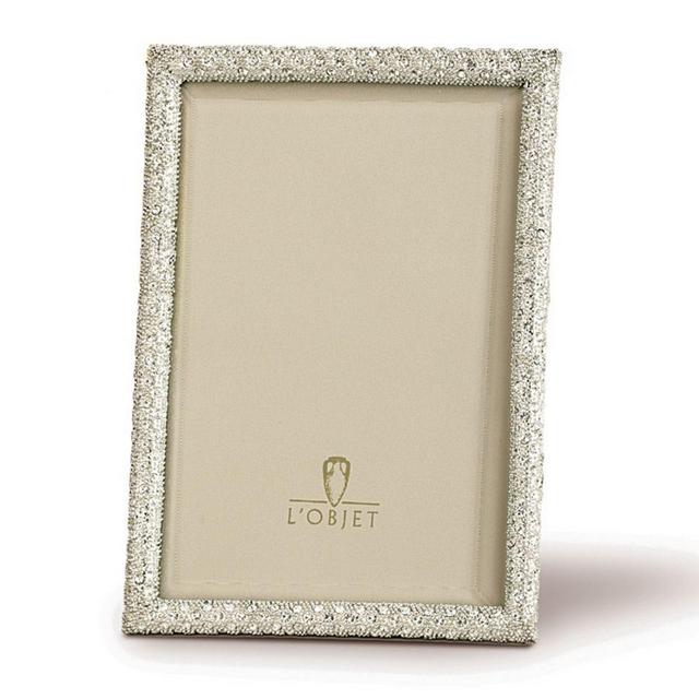 L'Objet "Platinum White" Frame, 5" x 7"