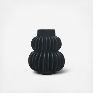 Decorative Pleated Stoneware Vase