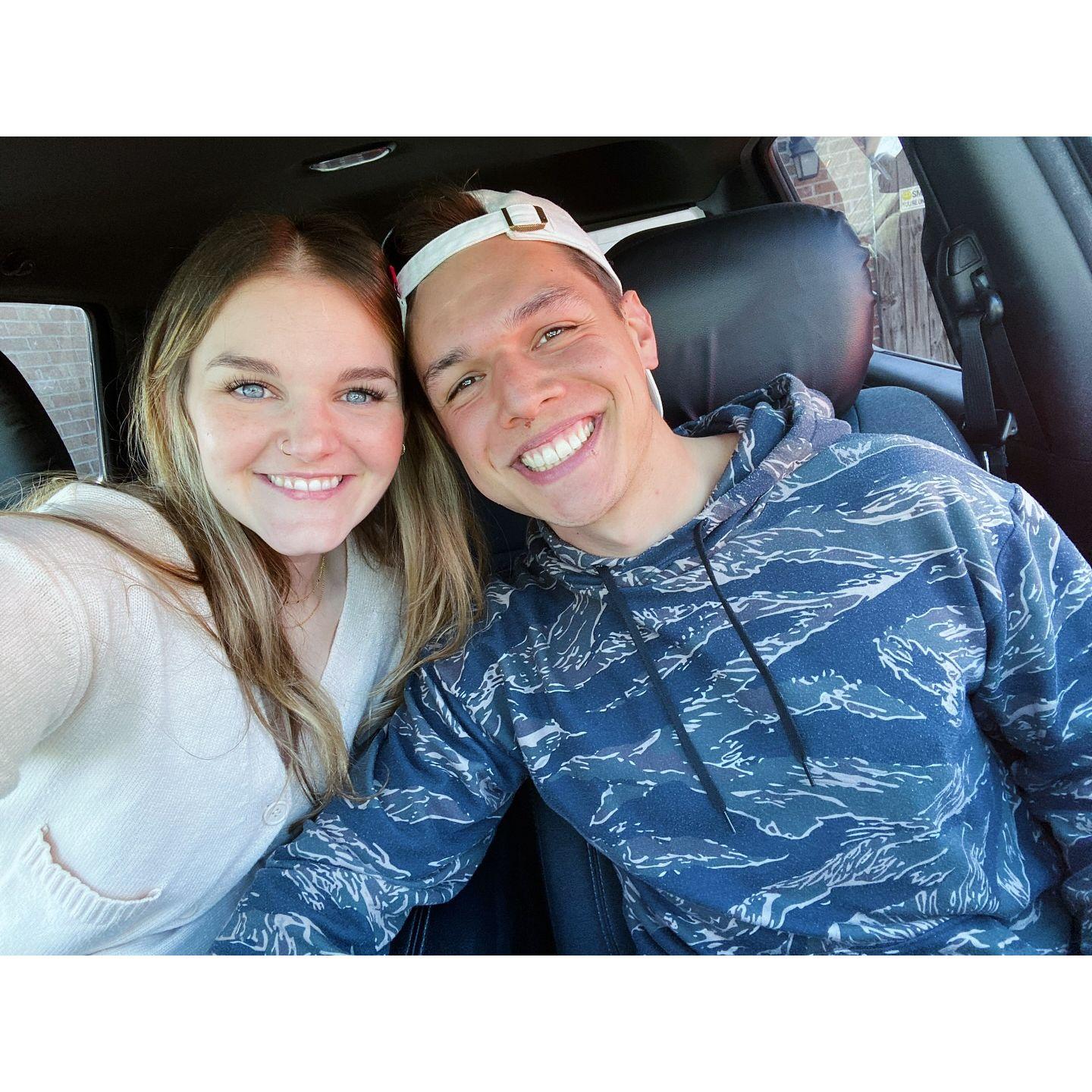 Very exciting pick up after weeks apart.