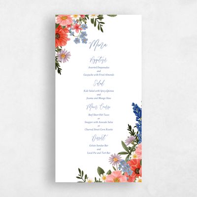White Wedding Menu - Destin