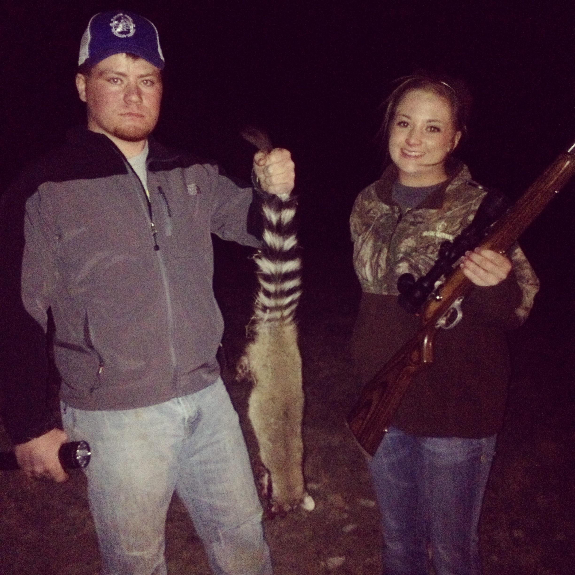 This was our first date. I know hunting, how romantic. :)