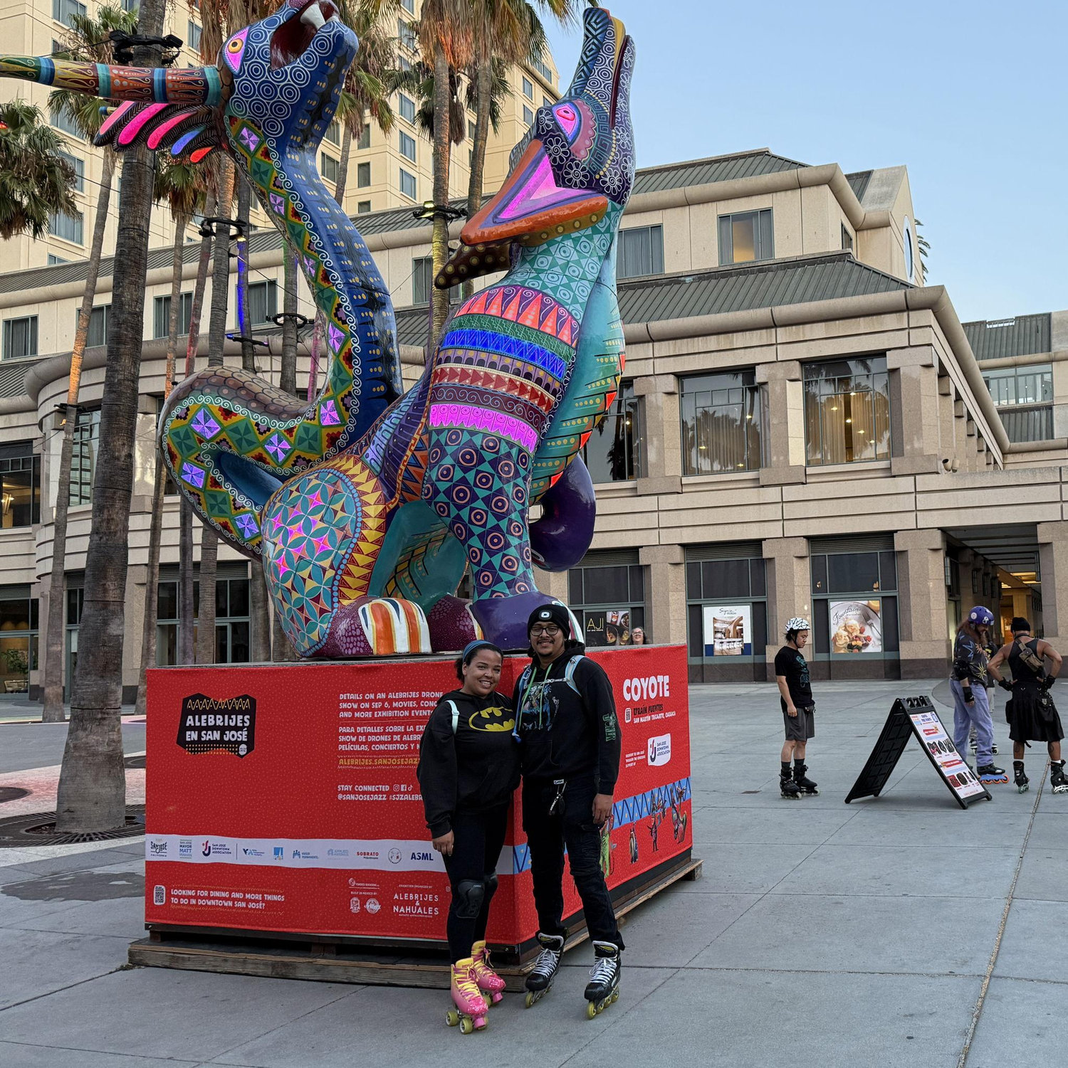 Skating around in Downtown San Jose, CA