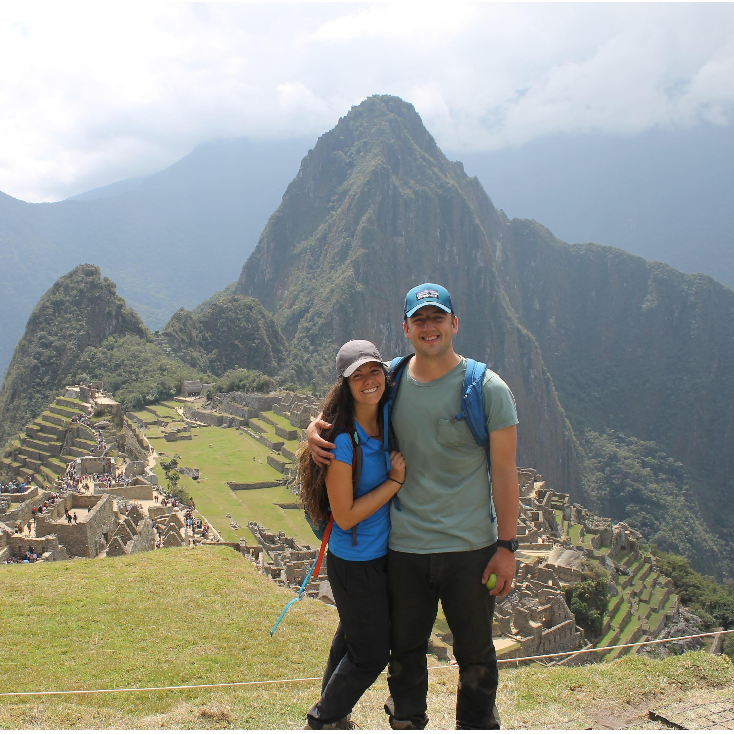 Ben and I hiked Machu Picchu last year. It was hard and incredible and we have many hiking trips in our future!