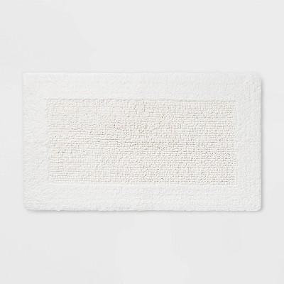 34"x20" Performance Textured Bath Rug White - Threshold™