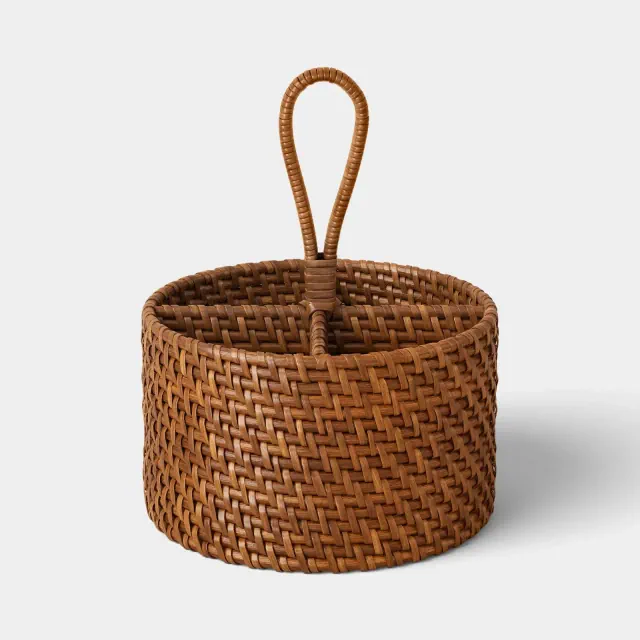 Woven Rattan Utensil Caddy - Threshold™