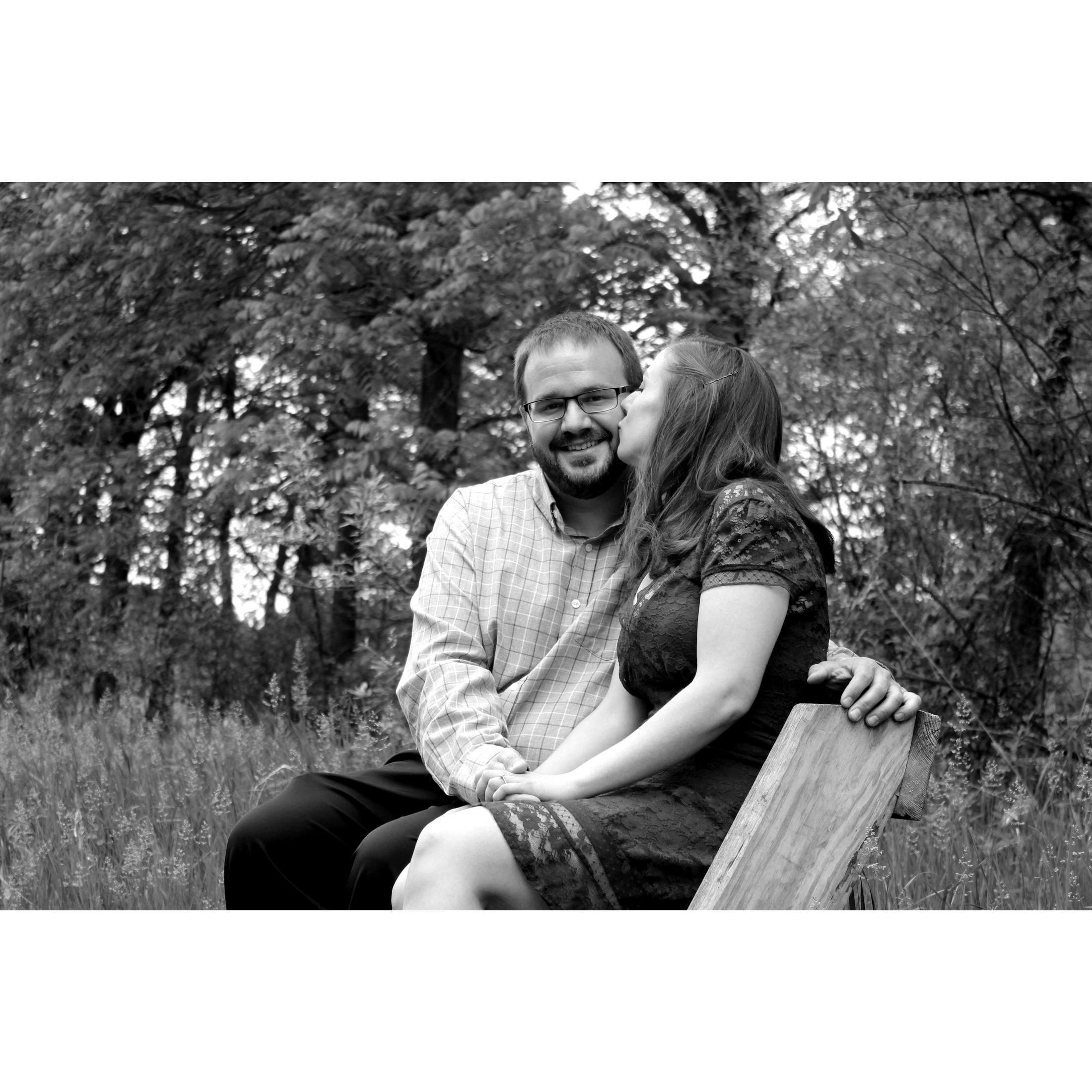 We love each other so much! This was on June 2, 2018. We had our engagement photo session.
