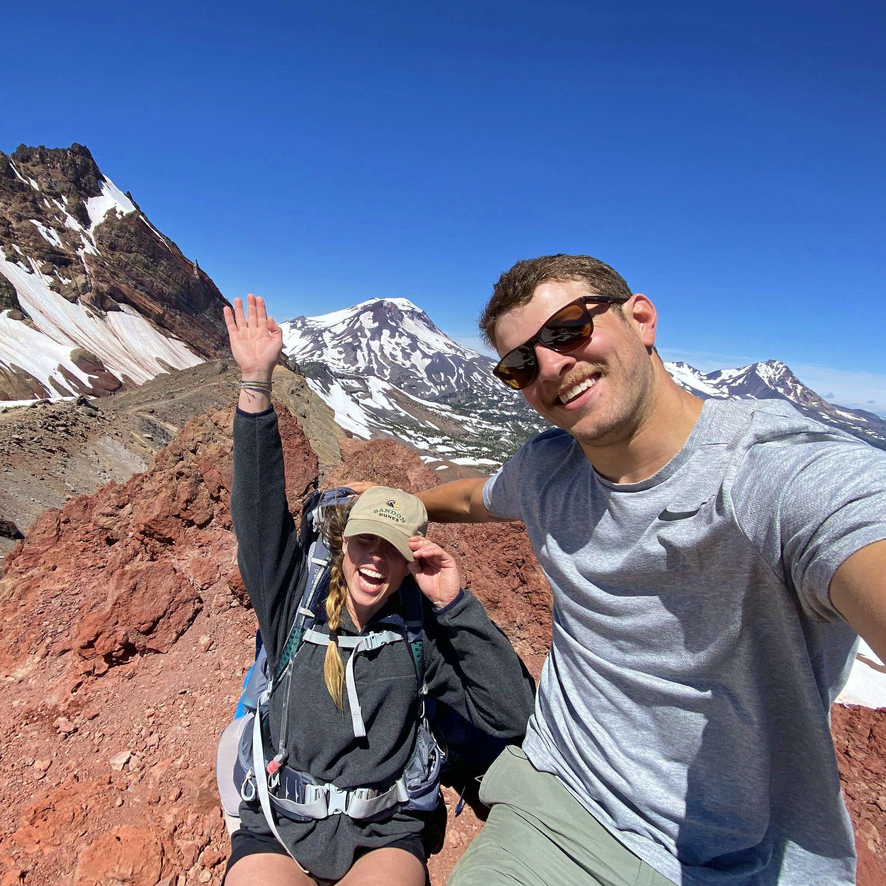 Alexis' first summit! Broken Top, July 2020