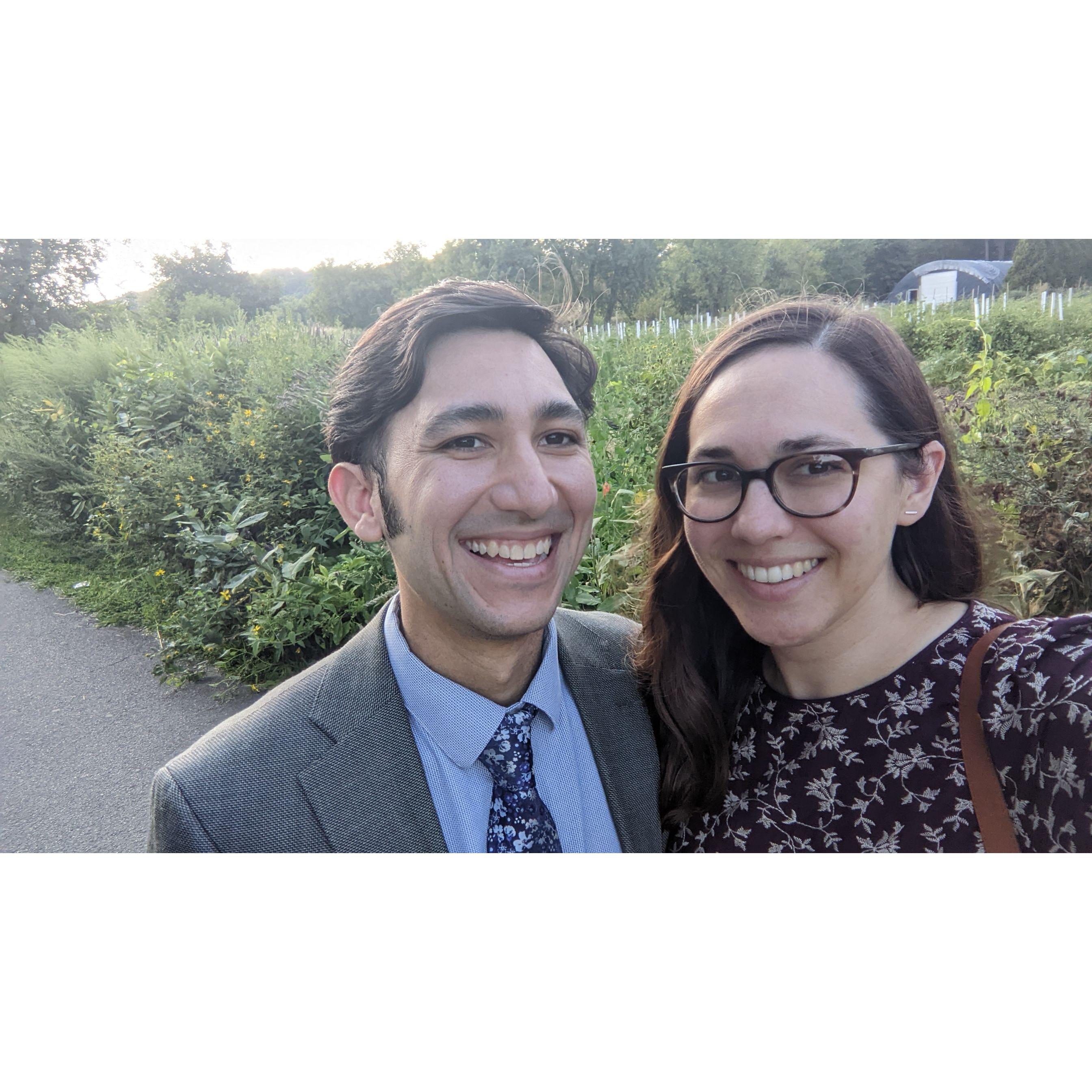 At Daniel and Nur's wedding in New York